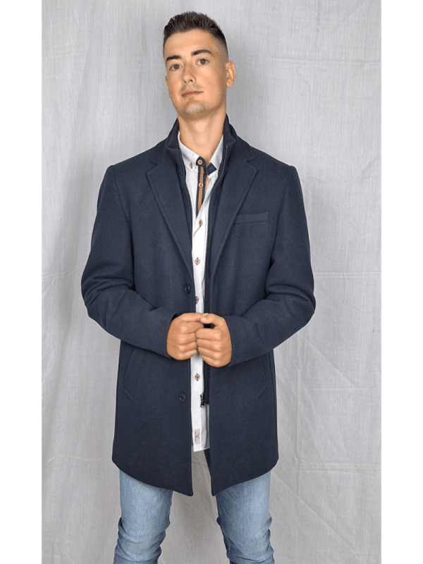 Abrigo de hombre dos piezas en marino de Sinigual 12646 - Dau Moda