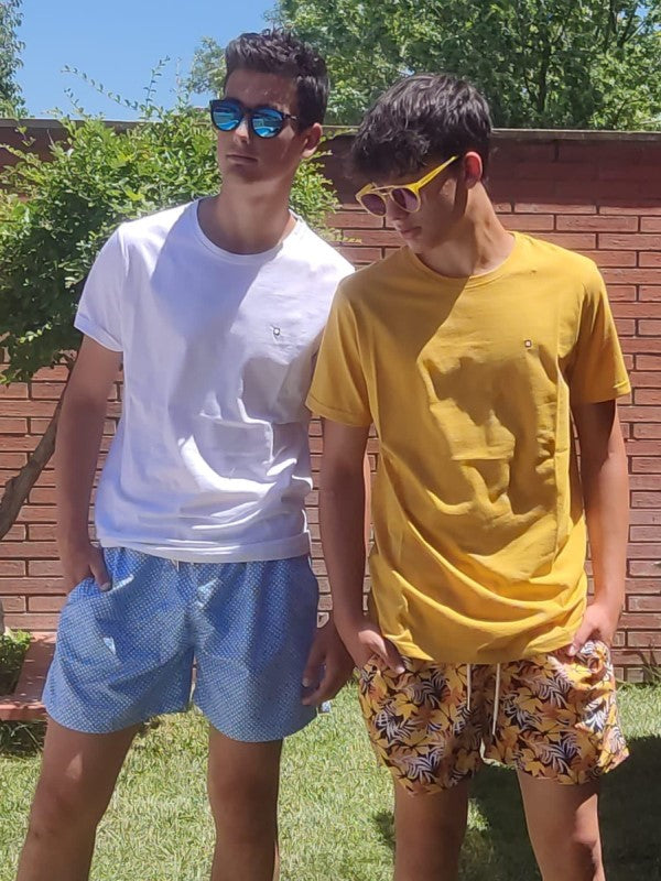 Camiseta manga corta para hombre de Yellow Skin 6761 - Dau Moda