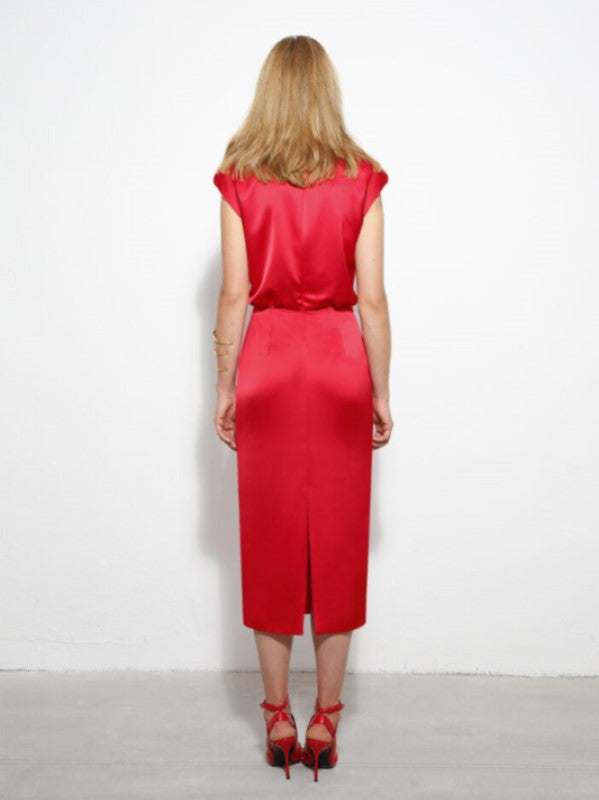 Vestido midi fiesta de Carla Ruiz 99075 - Dau Moda