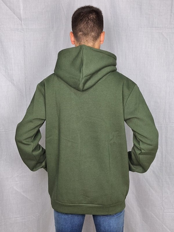 Sudadera unisex verde con capucha de Yellow Skin 310