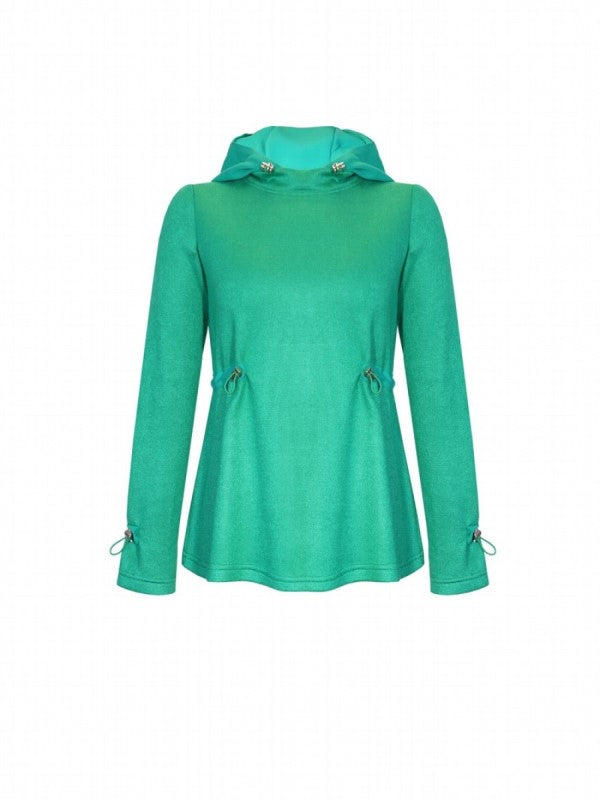 Sudadera verde liso estilo formal de Arggido 46099