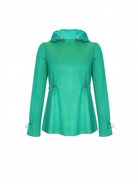 Sudadera verde liso estilo formal de Arggido 46099