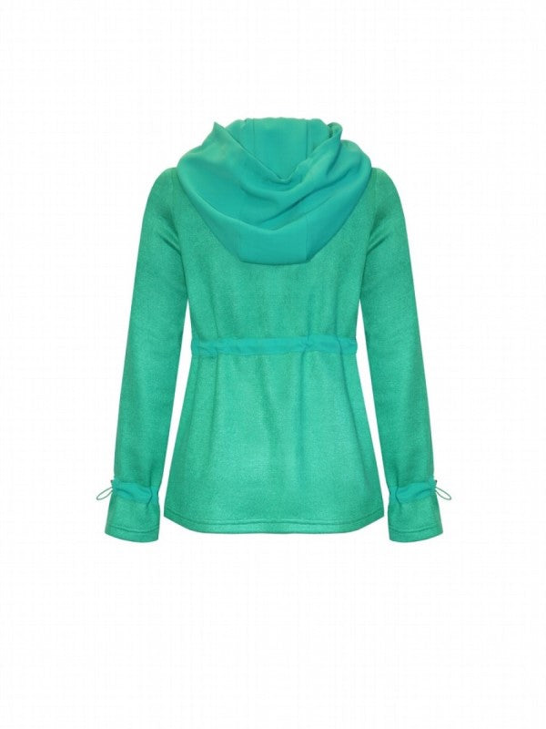 Sudadera verde liso estilo formal de Arggido 46099