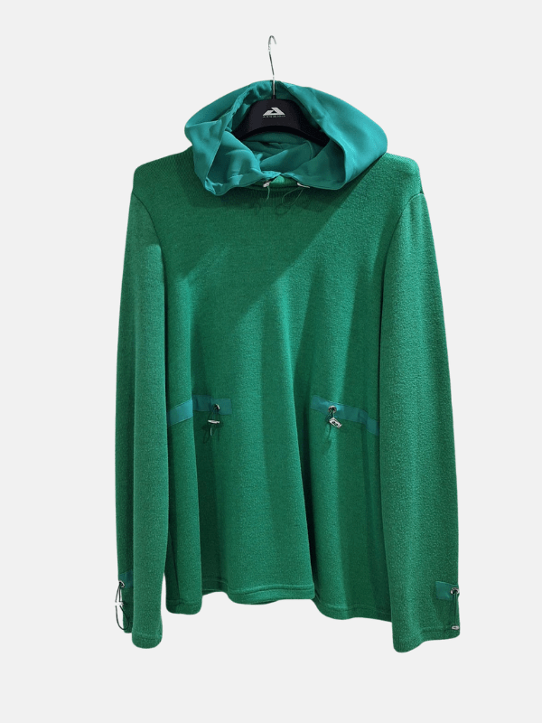 Sudadera verde liso estilo formal de Arggido 46099