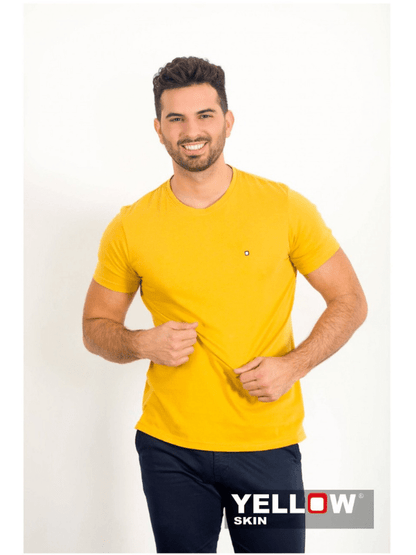 Camiseta manga corta para hombre de Yellow Skin 6761