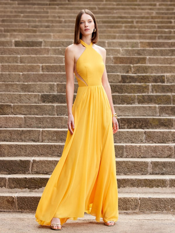 Vestido largo de fiesta de Carla Ruiz 99556 - Dau Moda