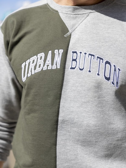 Sudadera de hombre bicolor de Urban Button 4064